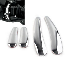 4 Pcs Chrome Curved Swingarm Frame Insert Set Fit Harley Softail Models 2008-up