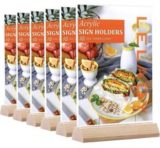 Lelady 6pk A5 Acrylic Sign