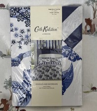 Cath Kidston Doodles & Daydreams Blue Florals 100% Cotton Single Duvet Cover Set