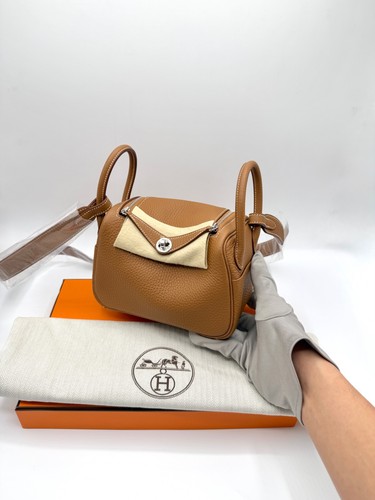 Hermes mini lindy gold - gold,