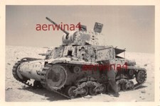 Italian Tank M13 / 40 Armored Vehicle Battle Of Sollum Egypt Africa