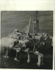 1970 Press Photo Odeco's "Ocean Viking," on location in the North Sea