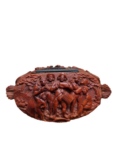 Antique 19thc carved coquilla - antique,