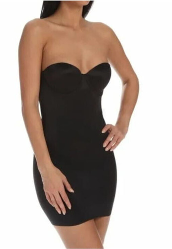 Cupid black 36d slimming slip - black,