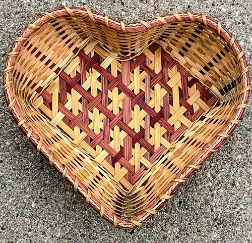 Heart shaped woven wicker - heart,
