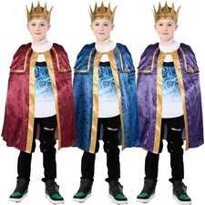 Kids Boys Xmas Nativity Three Kings Wise Man Costume School Plays Fancy Dress