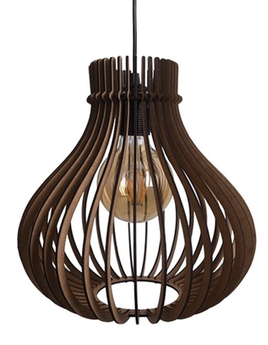Wooden bell shaped pendant - shaped,