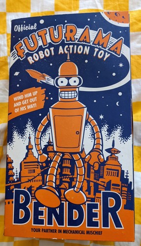 Futurama bender robot tin - 8",