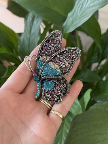 Butterfly brooch coloured - butterfly,