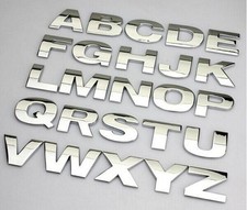 New Chrome 3D Self-adhesive Letter number car badge door sticker for Home & Auto