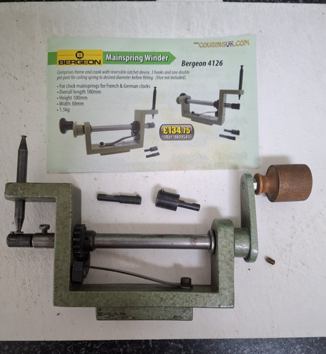 Bergeon 4126 mainspring winder - 4126,