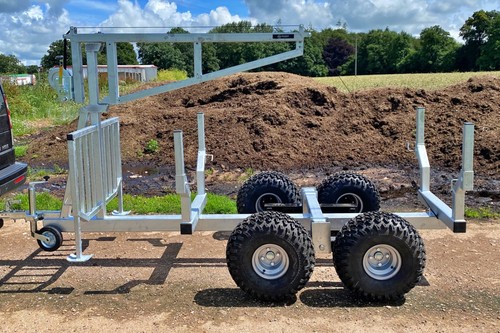 Heavy duty atv log trailer - atv,