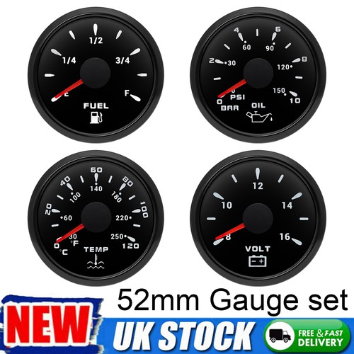 4pcs gauge set 52mm fuel - set,