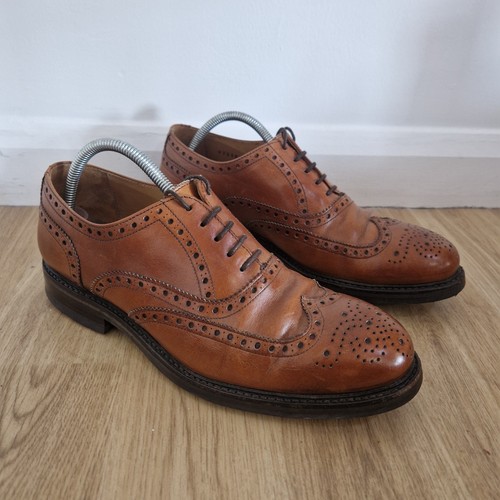 Berwick 1707 tan brogue shoes - tan,