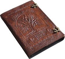 Leather Ring Binder Grimoire Binder Leather Cover Notebook Offic Folder A4 Size