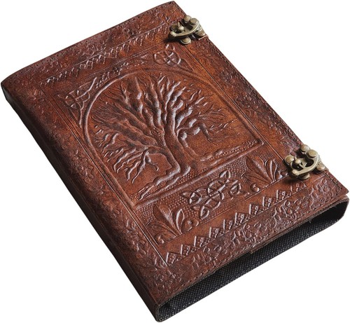 Leather ring binder - ring, grimoire