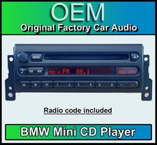 BMW Mini Cooper S CD player, Mini CD53 car stereo Mini R50 R52 R53 radio unit