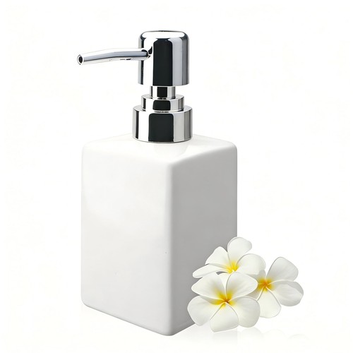 White ceramic soap - white,