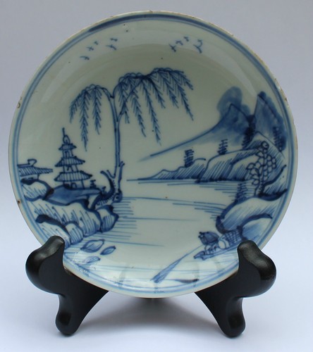 Chinese porcelain saucer dish - porcelain,