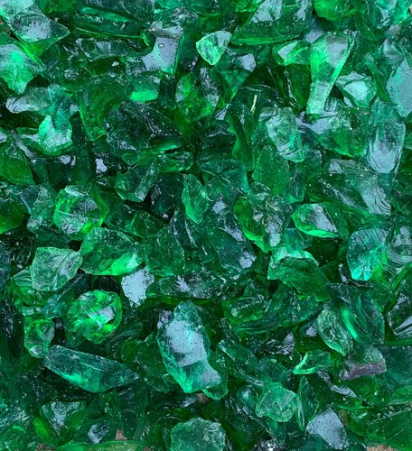 Crushed glass chippings - crushed,