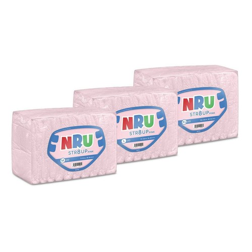 Nru str8up pink adult diaper - nru,