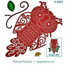 Xcut Filigree Owl 5 Die Set