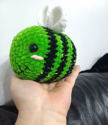 Handmade crochet green black - &,