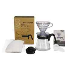 Hario V60 Coffee Dripper / Server Set Size 02 Filter - Made In Japan (VCDS-02-B)