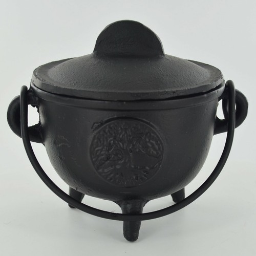 Cast iron cauldron - cast, tree
