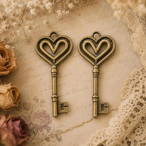 Vintage baroque skeleton keys - vintage,
