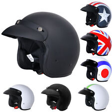 Zorax ZOR-604 Open Face Motorbike Motorcycle Helmet Scooter MOD RETRO HELMET