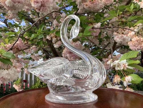 Edinburgh crystal glass swan - edinburgh,