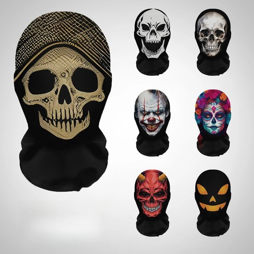 Halloween skeleton mesh hood - halloween,