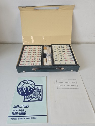 Mah jong game set bamboo - set,