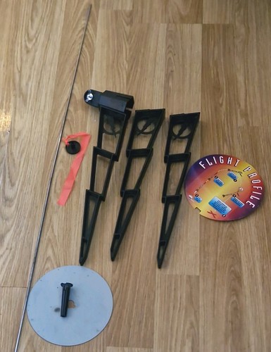Estes model flying rocket - flying,