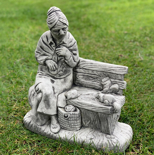 Woman bench statue - bench,