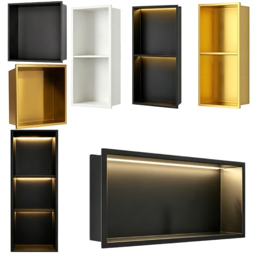Wall shower niche inset - wall,