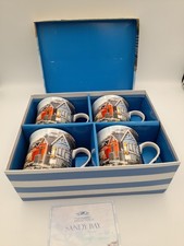 4 Fine China Sandy Bay Mugs In the Leonardo Collection By The Macneil Studio