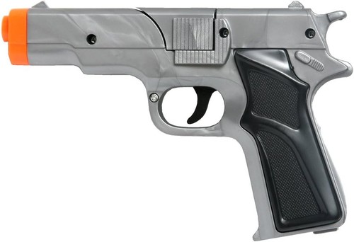 Silver cap gun pistol revolver - cap,