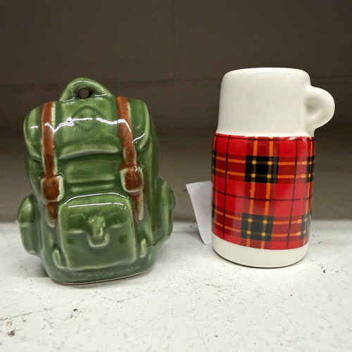 Ceramic novelty backpack - backpack, &