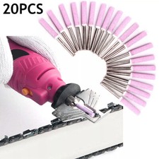 20Pcs/Set 4.8mm Chainsaw Sharpener Grinding Stone File Chain Saw Sharpening Tool