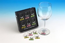 Set of 6 Fun Wine Glass Charms - Beautiful Wine Glass Charms Set