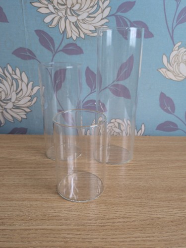 Glass cylinder vases - cylinder, 3