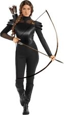 Women`s Katniss Everdeen Costume Adult Hunger Games Bodysuit Fancy Dress S - 3XL