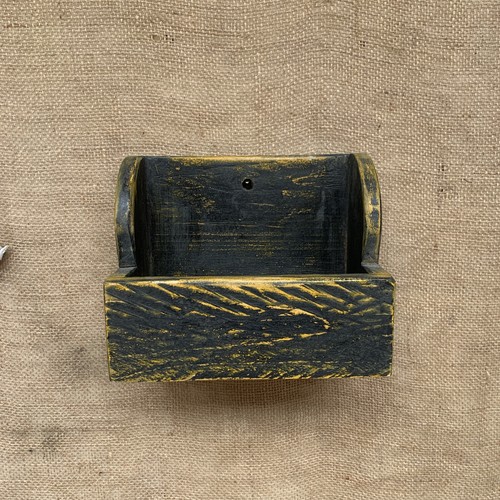 Rustic wall box waxed - rustic,