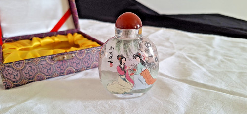 Vintage hand painted chinese - painted,