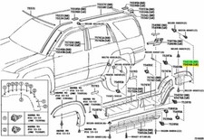OEM Genuine TOYOTA MOULDING