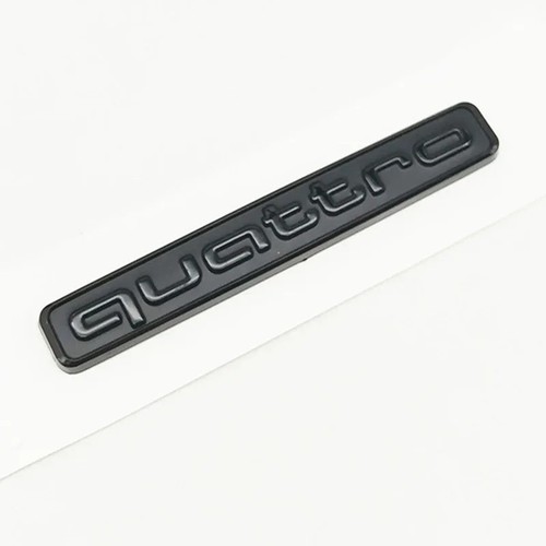 Black quattro rear - black, boot