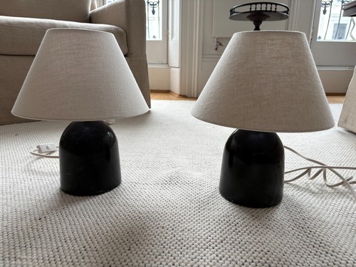 Zara home marble table lamps - zara,