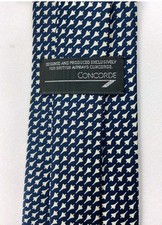 Vintage Concorde 100% Silk Tie Exclusively for British Airways Airplane Pattern